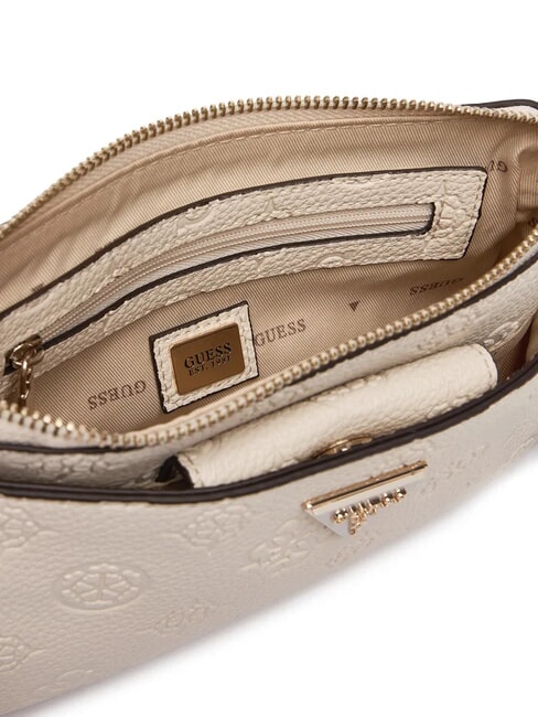 CRESIDIA 2 Geantă de umăr Peony cu logo &icirc;n relief logo alb - Genți femei