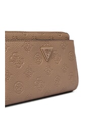 GUESS CRESIDIA 2 Geantă de umăr Peony cu logo &icirc;n relief logo taupe &icirc;nchis - Genți femei - 3