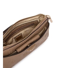 GUESS CRESIDIA 2 Geantă de umăr Peony cu logo &icirc;n relief logo taupe &icirc;nchis - Genți femei - 5