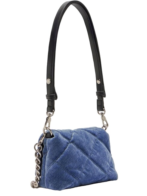 LAPUFFY Geantă mini de umăr / geantă crossbody denim deschis - Genți femei
