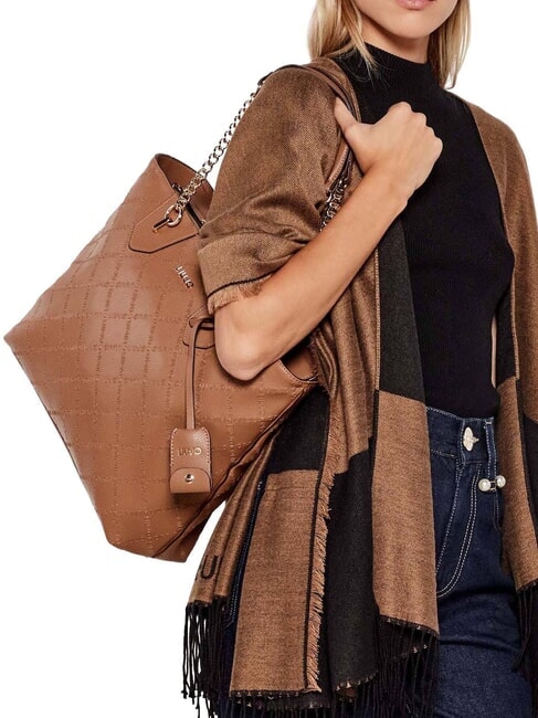 ADONIDE Sacoșă de cumpărături piele de căprioară - Genți femei