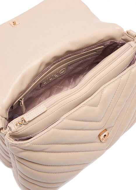 LUNNY Geantă hobo medie matlasată NEUTRU - Genți femei