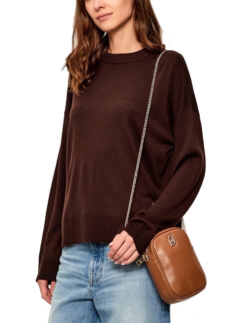 ACHALA Geantă de umăr pentru smartphone piele de căprioară - Genți femei