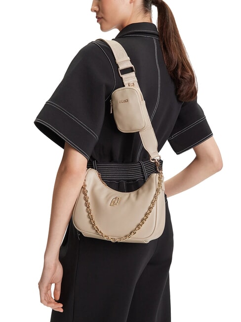 ACHALA Geantă mică cu lanț și husă NEUTRU - Genți femei