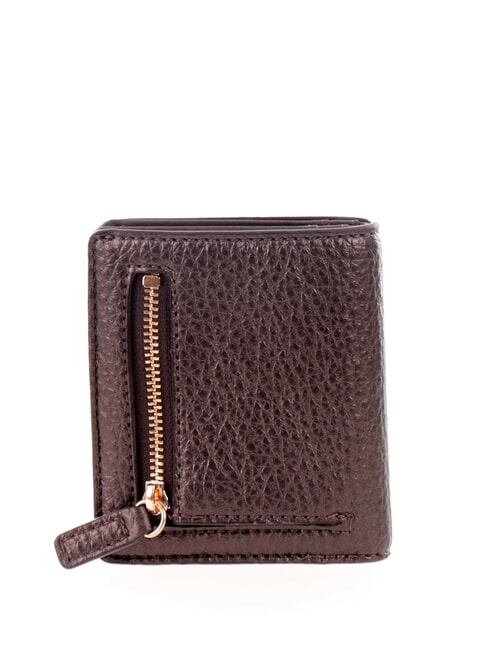 CALIWEN Portofel mic cu două pliuri metal deschis și &icirc;ntunecat - Portofele femei