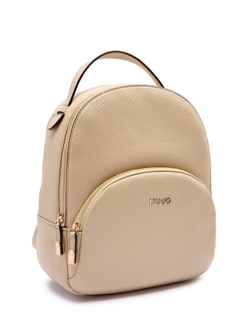 MANHATTAN Rucsac rotund mediu cu buzunar nisip - Genți femei