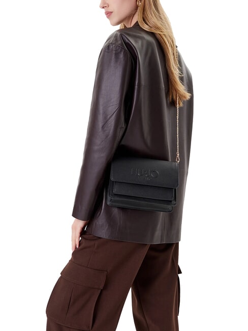 HALONA Geantă de umăr BLACK - Genți femei