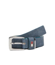 TOMMY HILFIGER TH HERITAGE Curea din piele cu imprimeu denim cer deșertic multi - Curele - 4