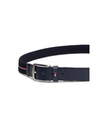 TOMMY HILFIGER REVERSIBLE Curea din material textil cu două fețe albastru spațial - Curele - 4