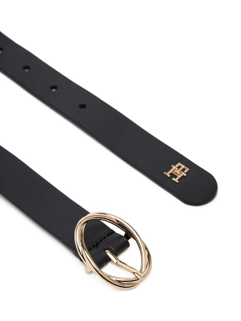 TH CHIC Curea din piele pentru femei negru - Curele