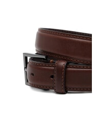 TOMMY HILFIGER HUDSON Curea de piele bob de cafea - Curele - 3