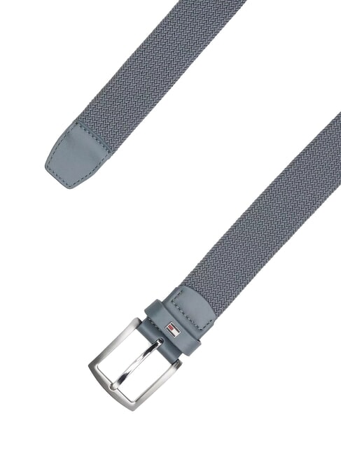 DENTON ELASTIC Curea țesută pentru bărbați gri acoperit de nori - Curele