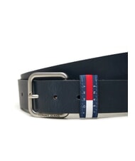 TOMMY HILFIGER TOMMY JEANS RYAN Curea din piele bleumarin noapte &icirc;ntunecată - Curele - 3