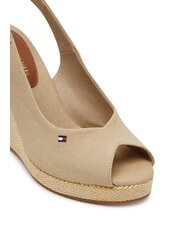 TOMMY HILFIGER TH Espadrile cu platformă &icirc;naltă hrean - Pantofi femei - 4