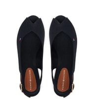 TOMMY HILFIGER TH Espadrile cu v&acirc;rful deschis și slingback albastru spațial - Pantofi femei - 4