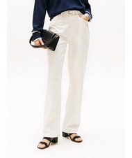 TOMMY HILFIGER TH Sandale din piele cu toc lat negru - Pantofi femei - 8