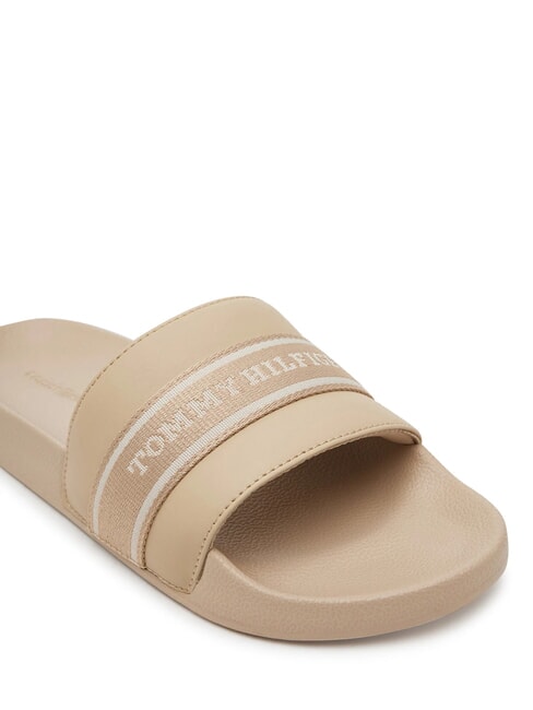 TH Papuci de damă cu panglică cu logo hrean - Pantofi femei