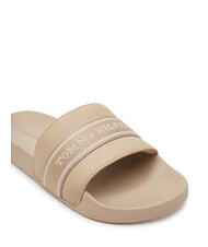 TOMMY HILFIGER TH Papuci de damă cu panglică cu logo hrean - Pantofi femei - 4