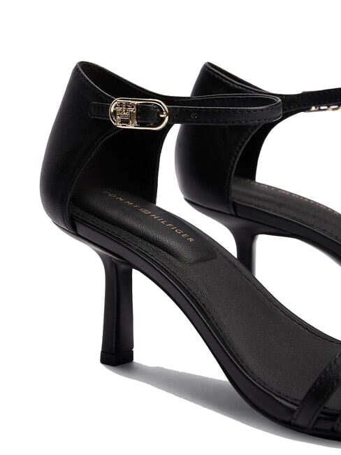 TH Sandale &icirc;nalte din piele cu bareta negru - Pantofi femei