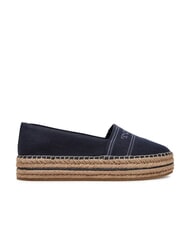 TOMMY HILFIGER TH Espadrile cu platformă din p&acirc;nză albastru spațial - Pantofi femei - 2