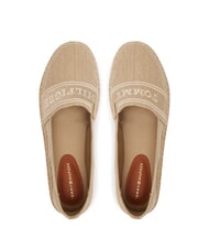 TOMMY HILFIGER TH Espadrile cu platformă din p&acirc;nză hrean - Pantofi femei - 4