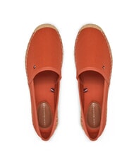 TOMMY HILFIGER TH Espadrile din p&acirc;nză pentru femei roşu - Pantofi femei - 3