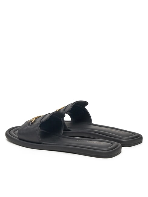 TH Papuci din piele cu logo negru - Pantofi femei