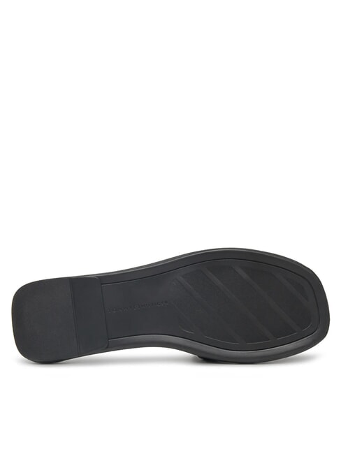 TH Papuci din piele cu logo negru - Pantofi femei