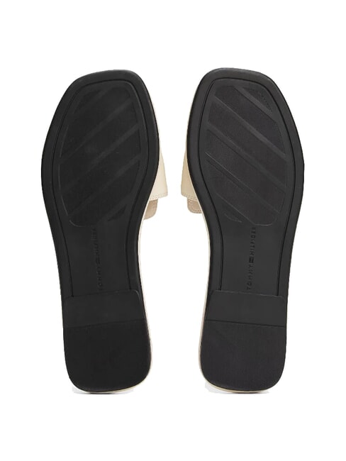 TH Papuci din piele cu logo muselină - Pantofi femei