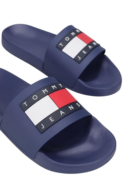 FLAG POOL Papuci de damă albastru catifelat - Pantofi femei