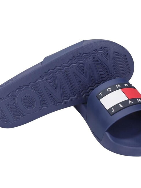 FLAG POOL Papuci de damă albastru catifelat - Pantofi femei