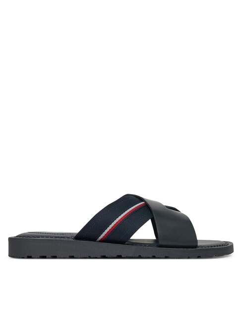 TH Papuci din piele cu panglică cu logo cerul deșertului - Pantofi bărbați