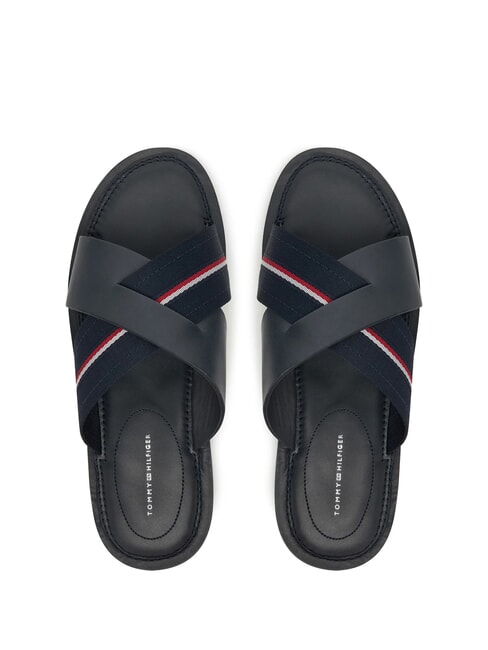 TH Papuci din piele cu panglică cu logo cerul deșertului - Pantofi bărbați