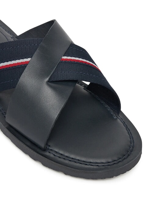 TH Papuci din piele cu panglică cu logo cerul deșertului - Pantofi bărbați