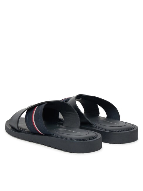 TH Papuci din piele cu panglică cu logo cerul deșertului - Pantofi bărbați