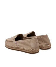 TOMMY HILFIGER TH FLEX Espadrile din piele &icirc;ntoarsă bej - Pantofi bărbați - 5