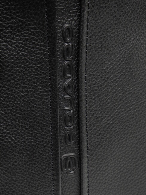 X1 Rucsac din piele cu un singur umăr negru - Genți de umăr bărbați