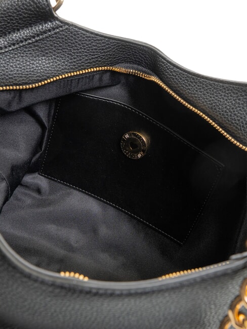 SQUARE Geantă de cumpărături cu m&acirc;nere din lanț negru - Genți femei