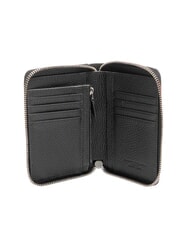 GIANNI CHIARINI GRAIN Portofel din piele cu fermoar negru - Portofele femei - 2