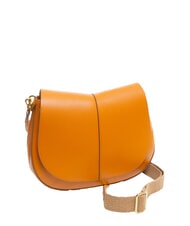 GIANNI CHIARINI HELENA ROUND Geantă mică de umăr din piele condiment - Genți femei - 2