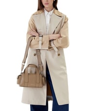 CALVIN KLEIN SIGNATURE LOGO STRAP Geantă de m&acirc;nă, cu curea de umăr taupe de deșert - Genți femei - 5