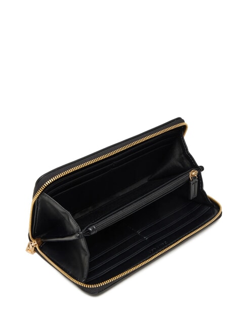 BOLD MONOGRAM Portofel cu fermoar pe negru - Portofele femei