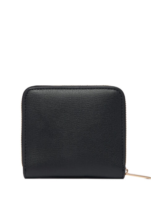 EMBOSSED LOGO Portofel mic cu fermoar nucă de cocos neagră/prăjită - Portofele femei