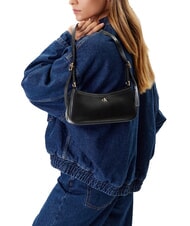 CALVIN KLEIN HARDWARE MONOGRAM Geantă de umăr negru / auriu deschis antic - Genți femei - 5