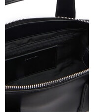 CALVIN KLEIN SIGNATURE LOGO STRAP Geantă de m&acirc;nă, cu curea de umăr negru / argintiu vechi - Genți femei - 4