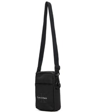 CALVIN KLEIN BOLD LOGO NYLON Geantă de umăr pe negru - Genți de umăr bărbați - 3