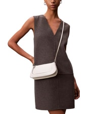 CALVIN KLEIN ENGRAVED Geantă de umăr crin alb - Genți femei - 4