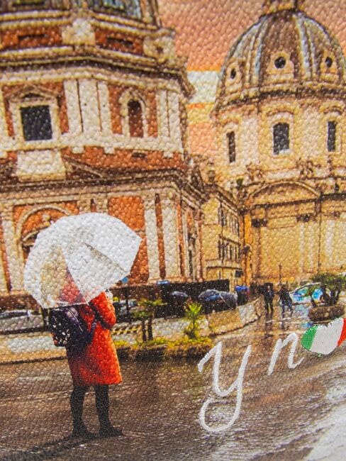 YESBAG Geantă de umăr hobo cu buzunar rome raining - Genți femei