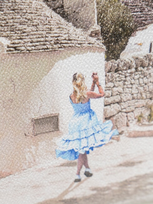 YESBAG Geantă de umăr hobo mare alice in trulli - Genți femei