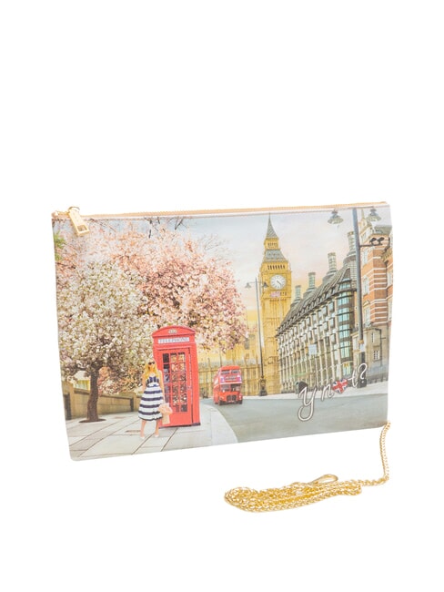 YESBAG SPECIAL Geantă de umăr metalică tip plic, ... clutch Trandafir englezesc - Genți femei